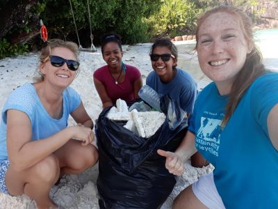 Beach clean team